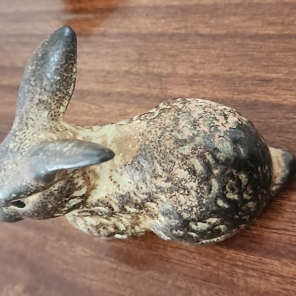 Otagiri OMC Vintage Pair Ceramic Bunny Rabbit Figurines Japan 1970s Brown 3” - Picture 10 of 13